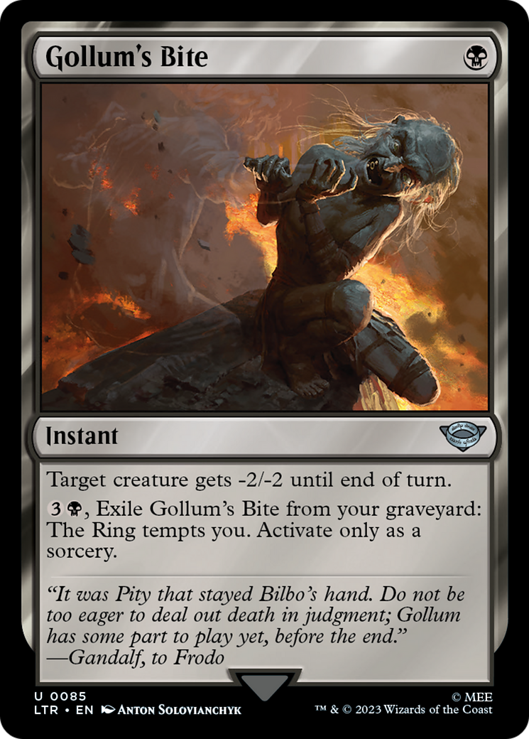 Magic: The Gathering - Gollum's Bite Foil - The Lord of the Rings: Tales of Middle-earth