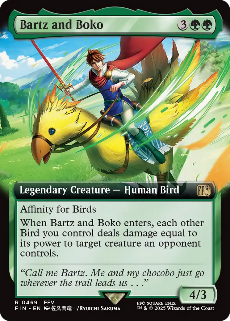 Magic: The Gathering - Bartz and Boko Foil - Final Fantasy