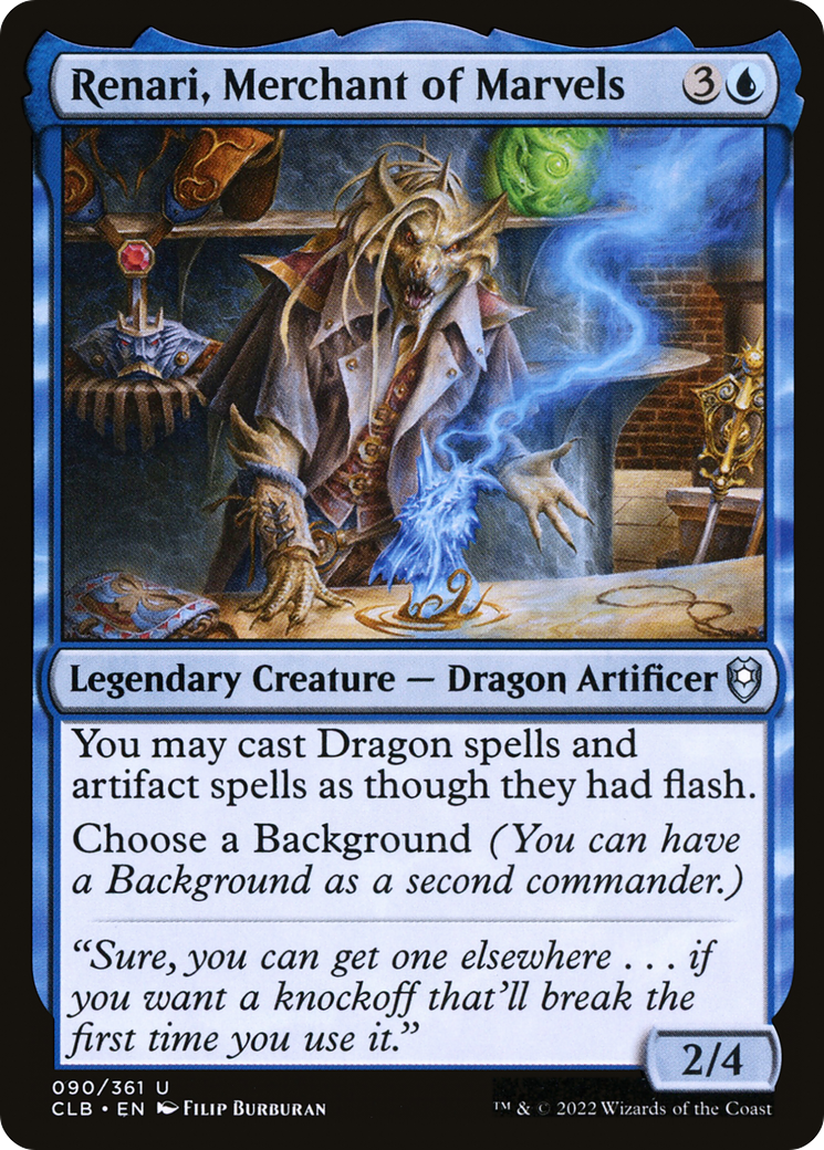 Magic: The Gathering - Renari, Merchant of Marvels - Commander Legends: Battle for Baldur's Gate