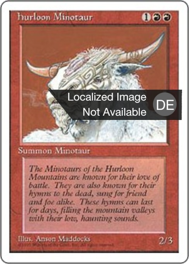 Magic: The Gathering - Hurloon Minotaurus - Fourth Edition