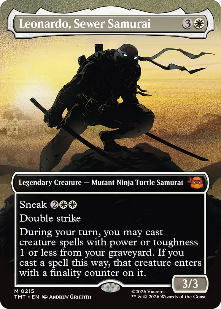 Magic: The Gathering - Leonardo, Sewer Samurai - Teenage Mutant Ninja Turtles