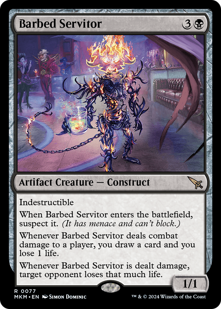 Magic: The Gathering - Barbed Servitor - Murders at Karlov Manor