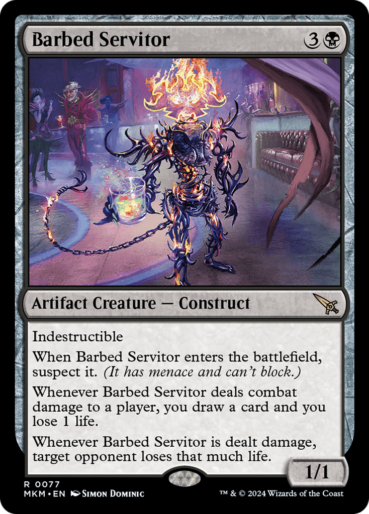 Magic: The Gathering - Barbed Servitor - Murders at Karlov Manor