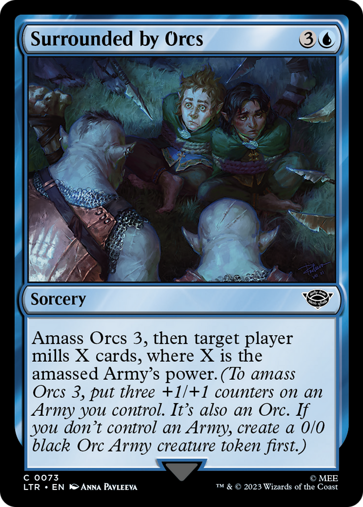 Magic: The Gathering - Surrounded by Orcs Foil - The Lord of the Rings: Tales of Middle-earth