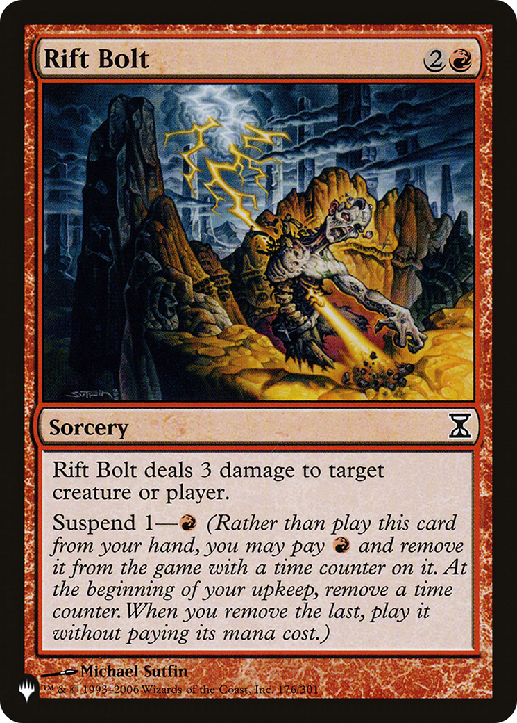 Magic: The Gathering - Rift Bolt - The List