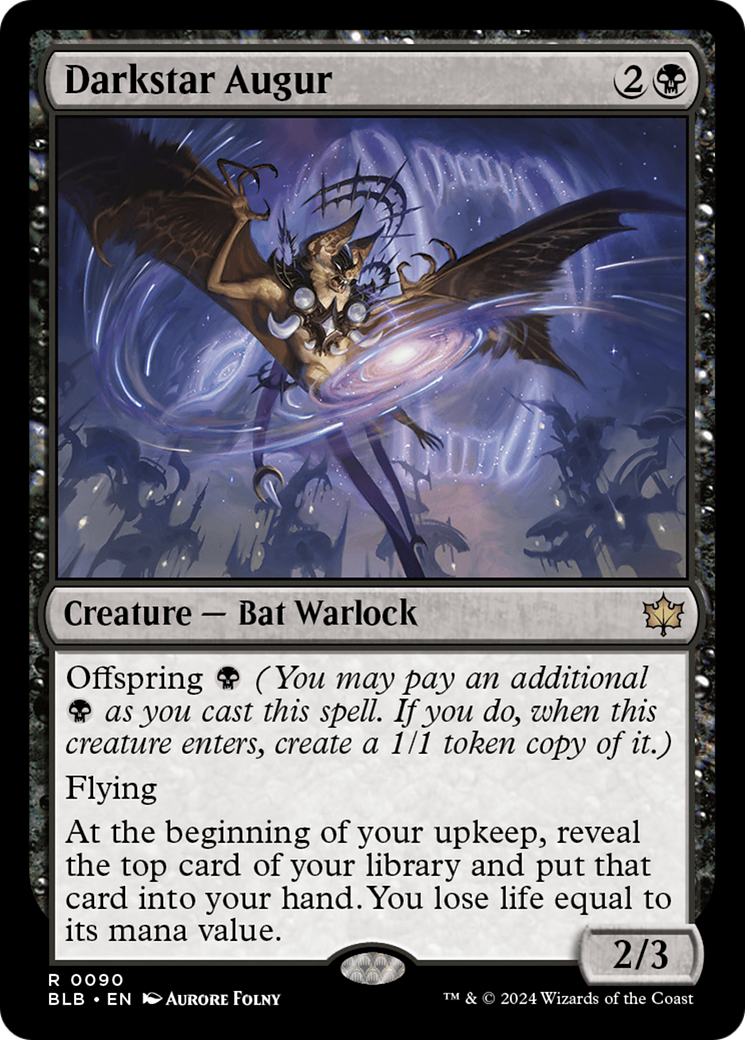 Magic: The Gathering - Darkstar Augur Foil - Bloomburrow