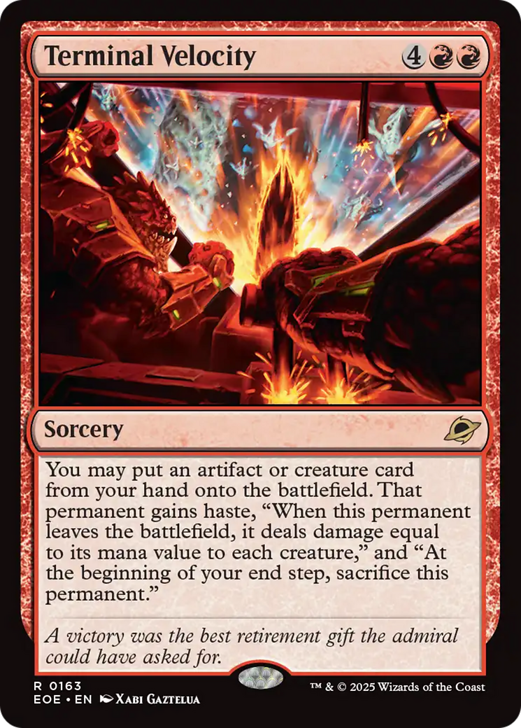 Magic: The Gathering - Terminal Velocity Foil - Edge of Eternities