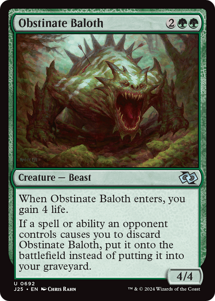 Magic: The Gathering - Obstinate Baloth - Foundations Jumpstart