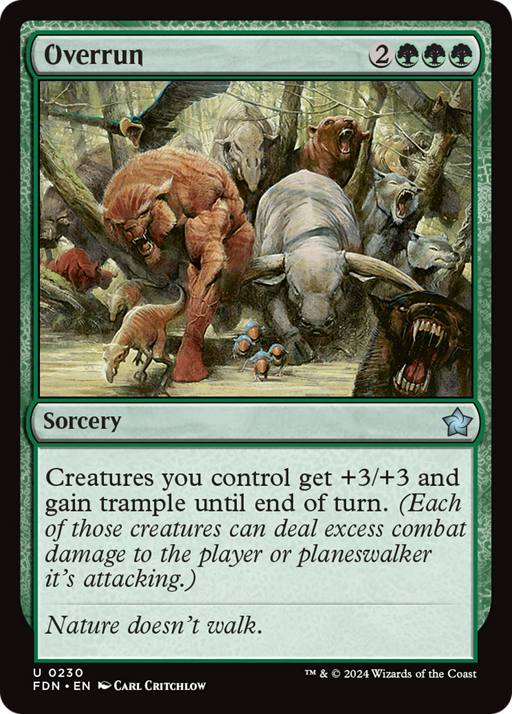 Magic: The Gathering - Overrun Foil - Foundations