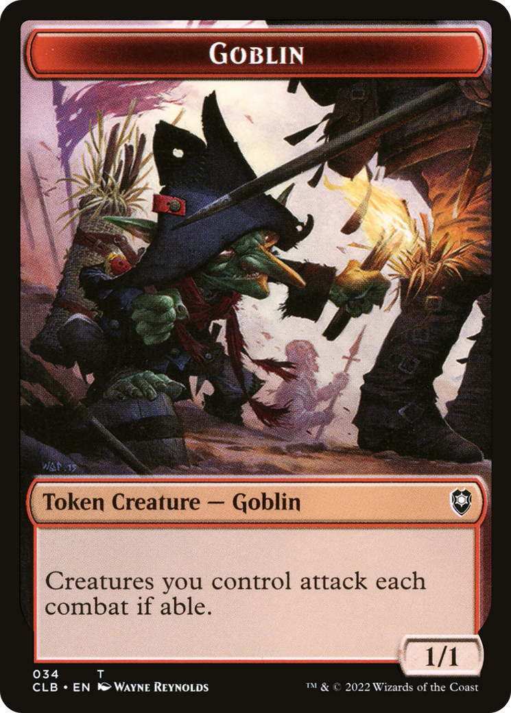 Magic: The Gathering - Goblin Token - Battle for Baldur's Gate Tokens