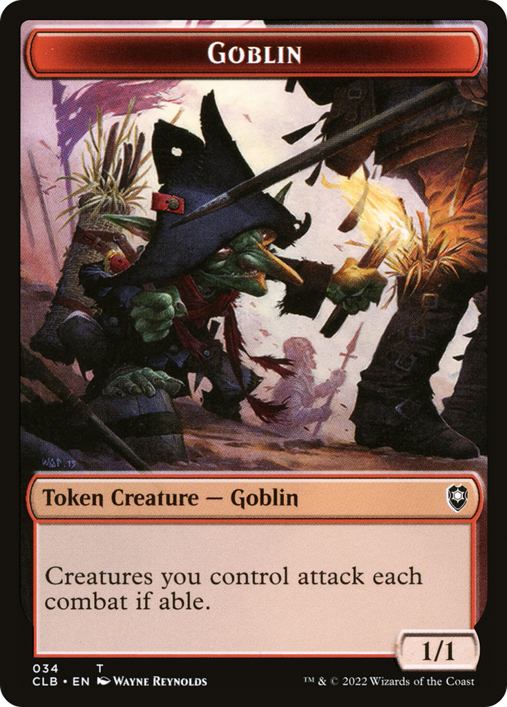 Magic: The Gathering - Goblin Token - Battle for Baldur's Gate Tokens