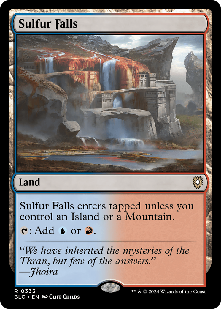Magic: The Gathering - Sulfur Falls - Bloomburrow Commander