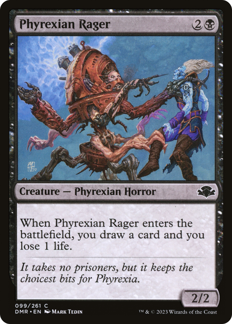 Magic: The Gathering - Phyrexian Rager - Dominaria Remastered