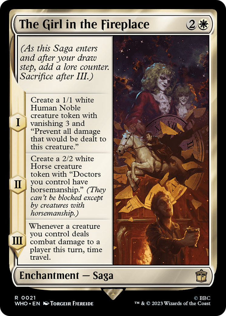 Magic: The Gathering - The Girl in the Fireplace Foil - Doctor Who