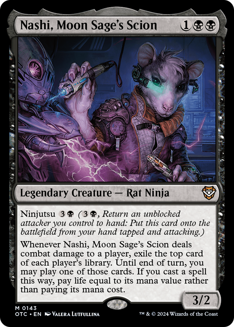 Magic: The Gathering - Nashi, Moon Sage's Scion - Outlaws of Thunder Junction Commander