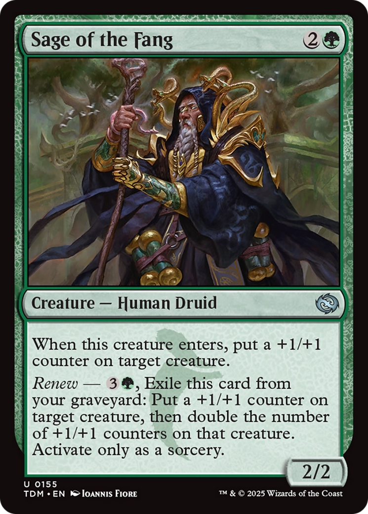 Magic: The Gathering - Sage of the Fang Foil - Tarkir: Dragonstorm
