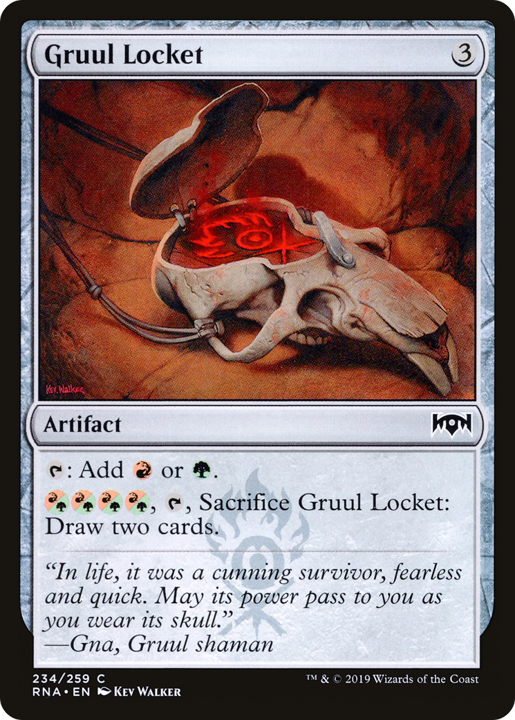 Magic: The Gathering - Gruul Locket Foil - Ravnica Allegiance