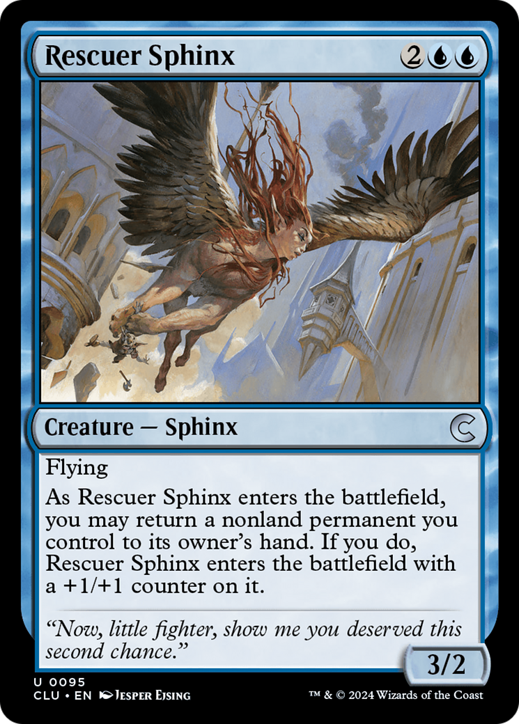 Magic: The Gathering - Rescuer Sphinx - Ravnica: Clue Edition