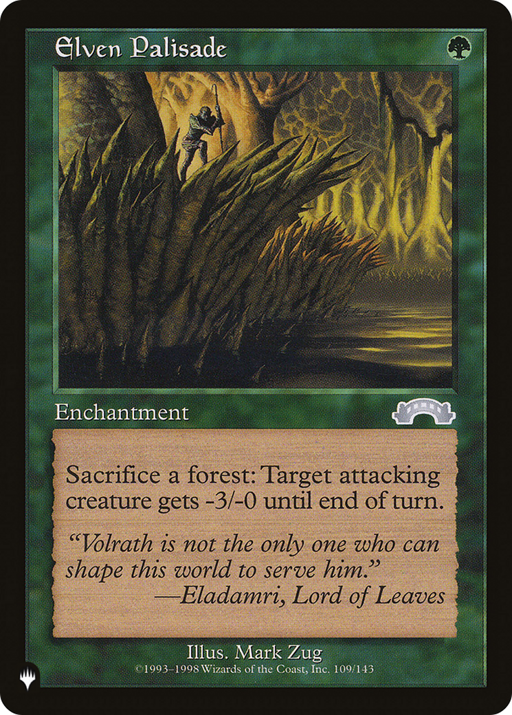 Magic: The Gathering - Elven Palisade - The List