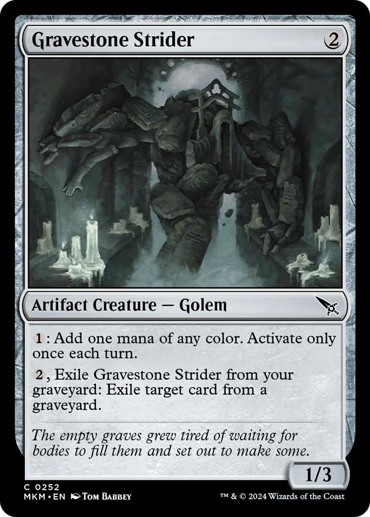 Magic: The Gathering - Gravestone Strider - Murders at Karlov Manor