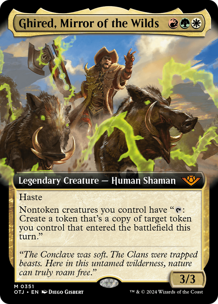 Magic: The Gathering - Ghired, Mirror of the Wilds Foil - Outlaws of Thunder Junction
