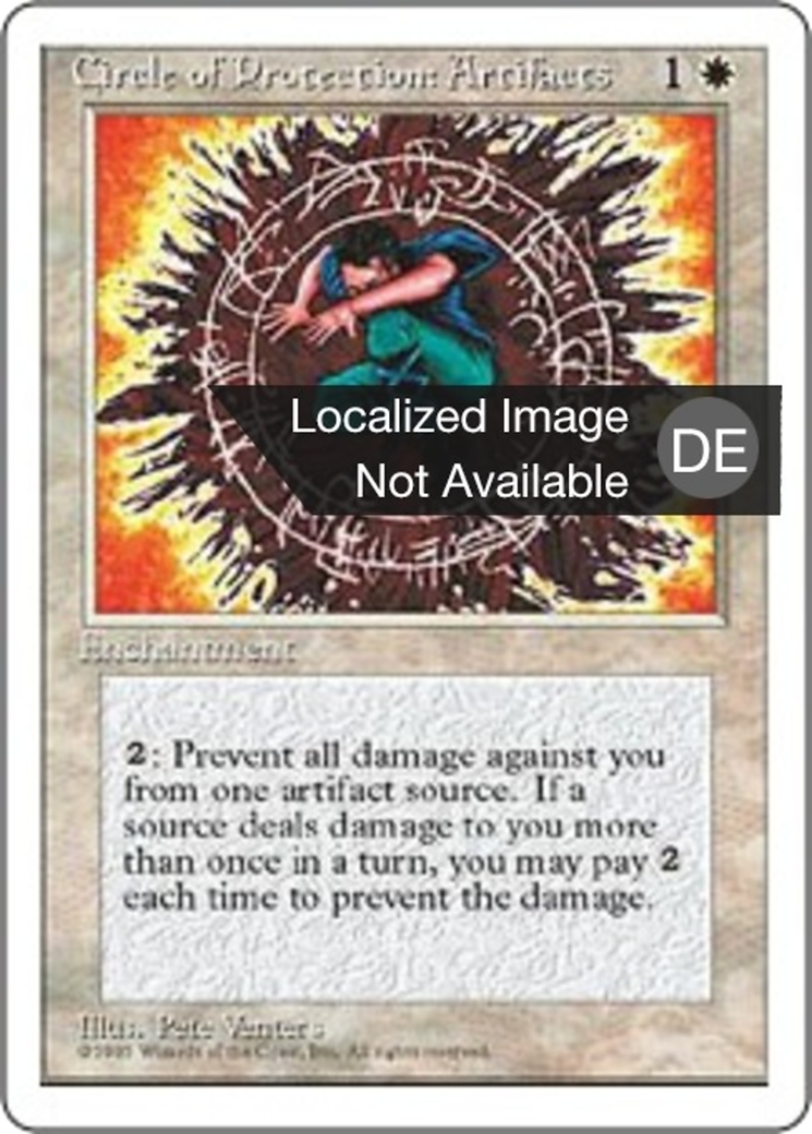 Magic: The Gathering - Schutzkreis gegen Artefakte - Fourth Edition