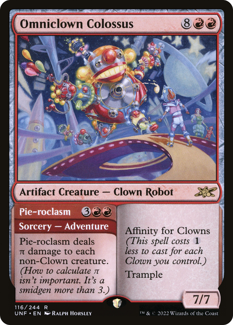 Magic: The Gathering - Omniclown Colossus // Pie-roclasm - Unfinity