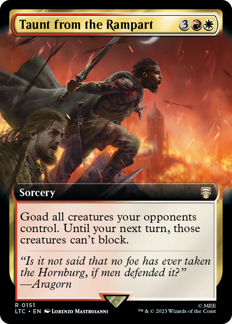 Magic: The Gathering - Taunt from the Rampart - Tales of Middle-earth Commander