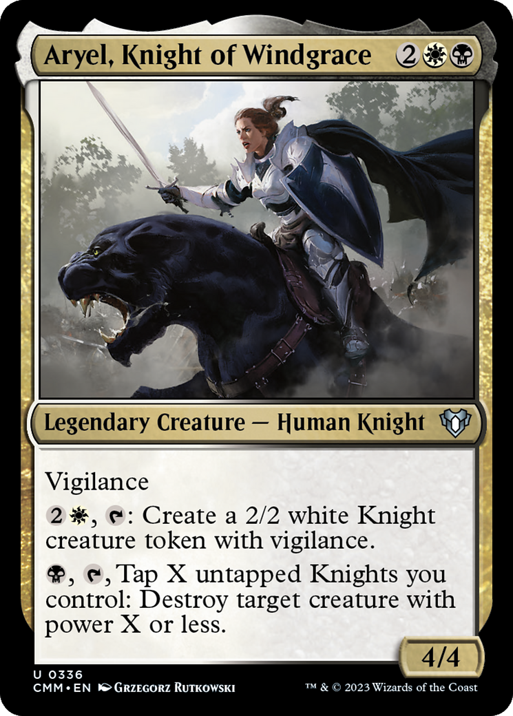 Magic: The Gathering - Aryel, Knight of Windgrace - Commander Masters