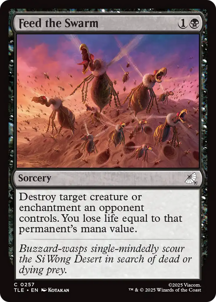 Magic: The Gathering - Feed the Swarm Foil - Avatar: The Last Airbender Eternal