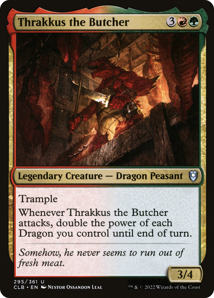 Magic: The Gathering - Thrakkus the Butcher - Commander Legends: Battle for Baldur's Gate