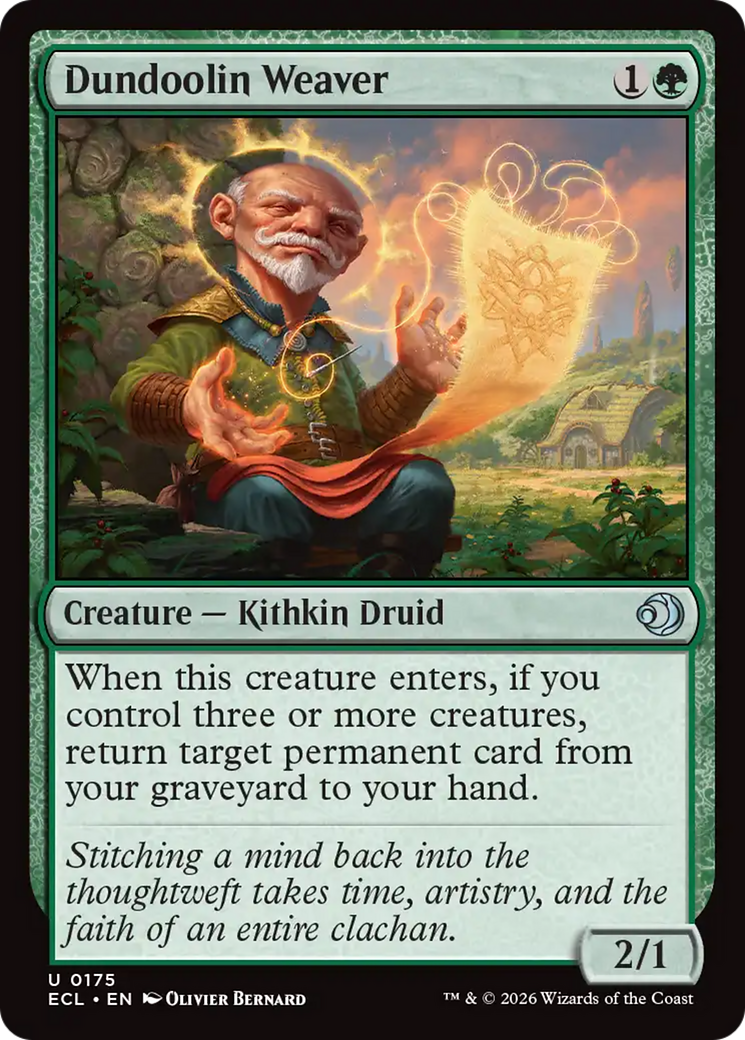 Magic: The Gathering - Dundoolin Weaver Foil - Lorwyn Eclipsed