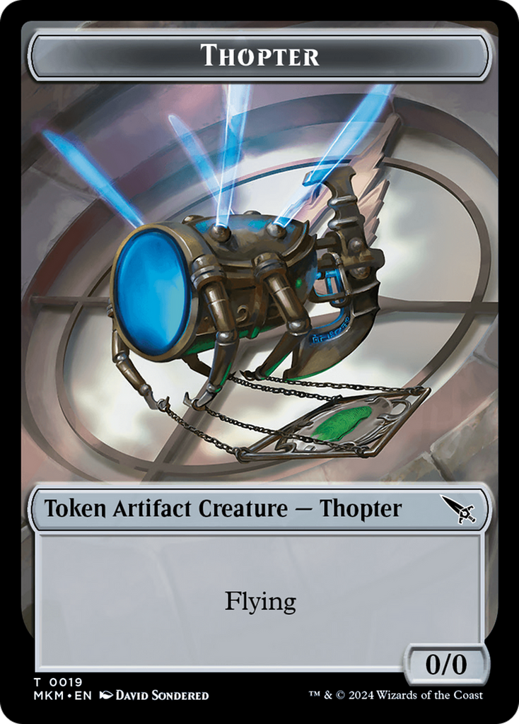 Magic: The Gathering - Thopter Token - Murders at Karlov Manor Tokens
