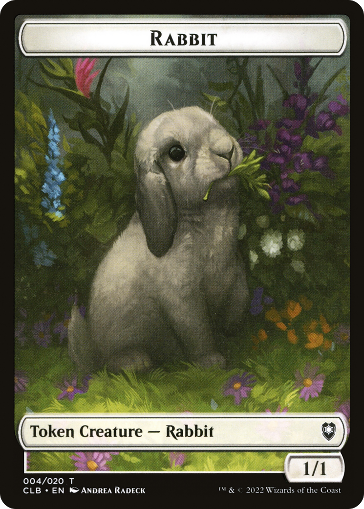 Magic: The Gathering - Rabbit Token - Battle for Baldur's Gate Tokens