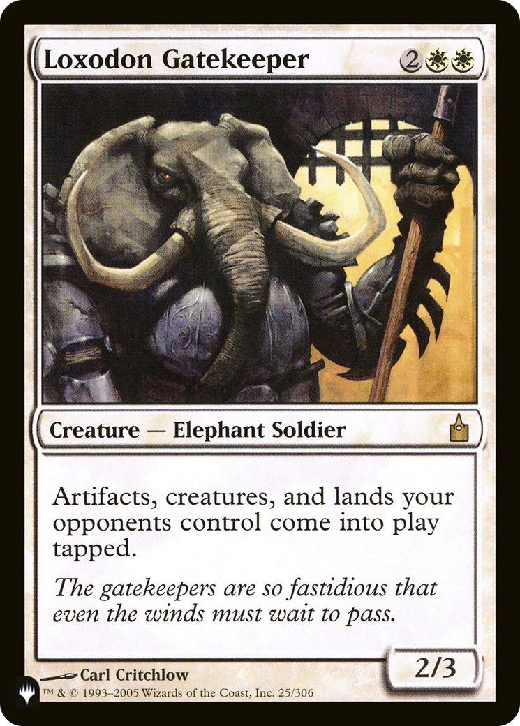 Magic: The Gathering - Loxodon Gatekeeper - The List