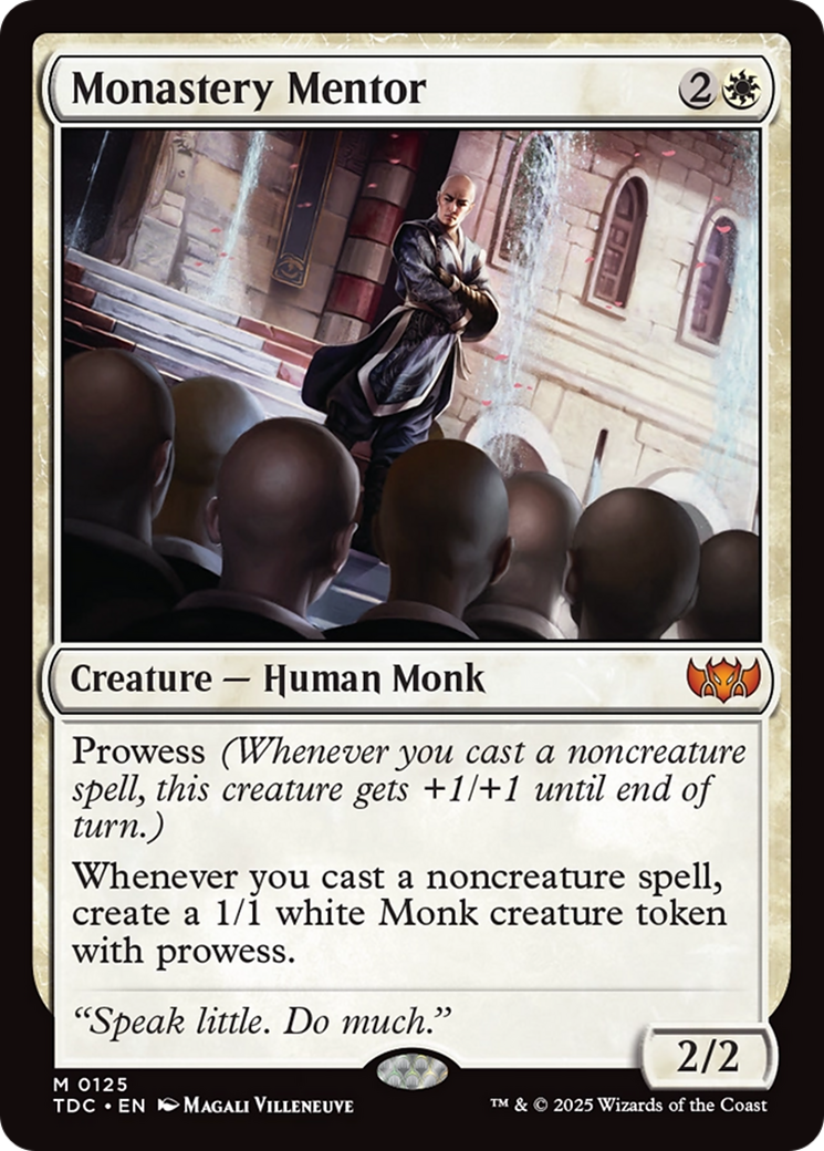 Magic: The Gathering - Monastery Mentor - Tarkir: Dragonstorm Commander