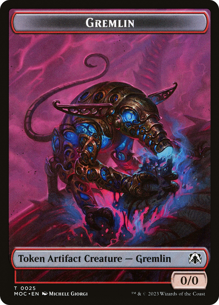 Magic: The Gathering - Gremlin Token - March of the Machine Commander Tokens