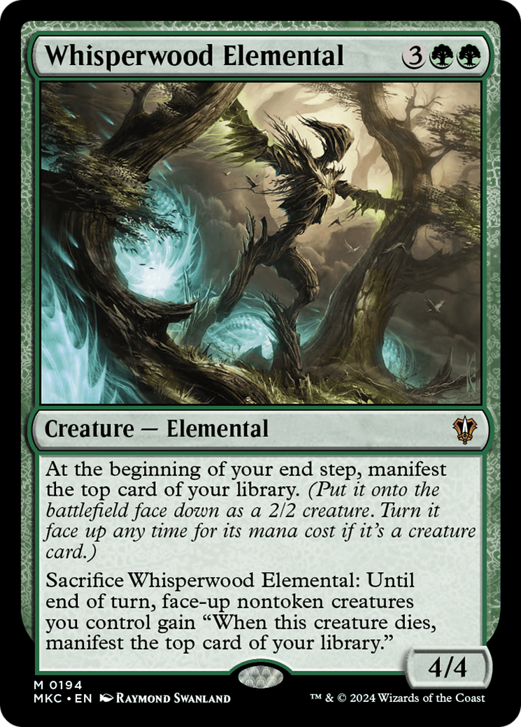Magic: The Gathering - Whisperwood Elemental - Murders at Karlov Manor Commander