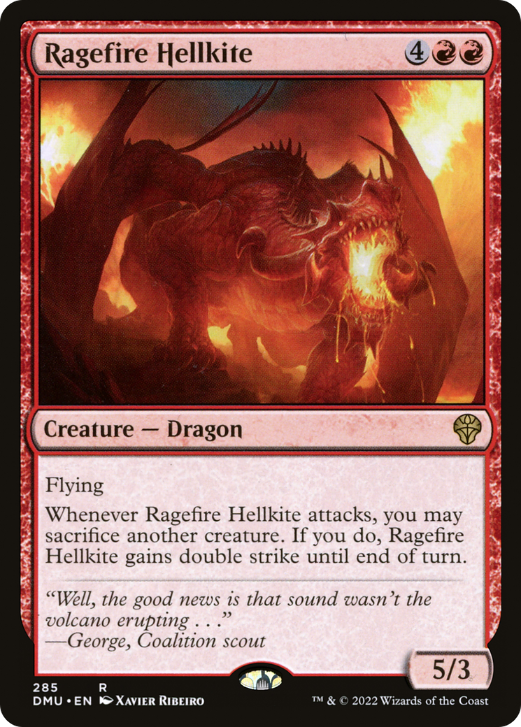 Magic: The Gathering - Ragefire Hellkite Foil - Dominaria United