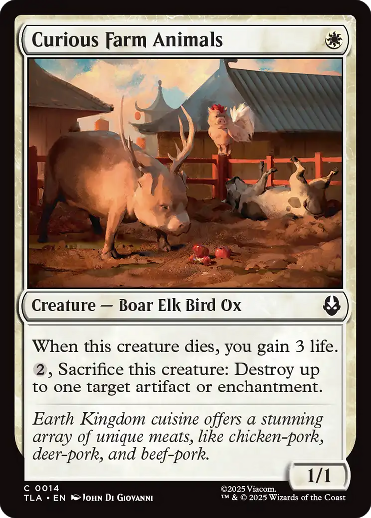 Magic: The Gathering - Curious Farm Animals Foil - Avatar: The Last Airbender