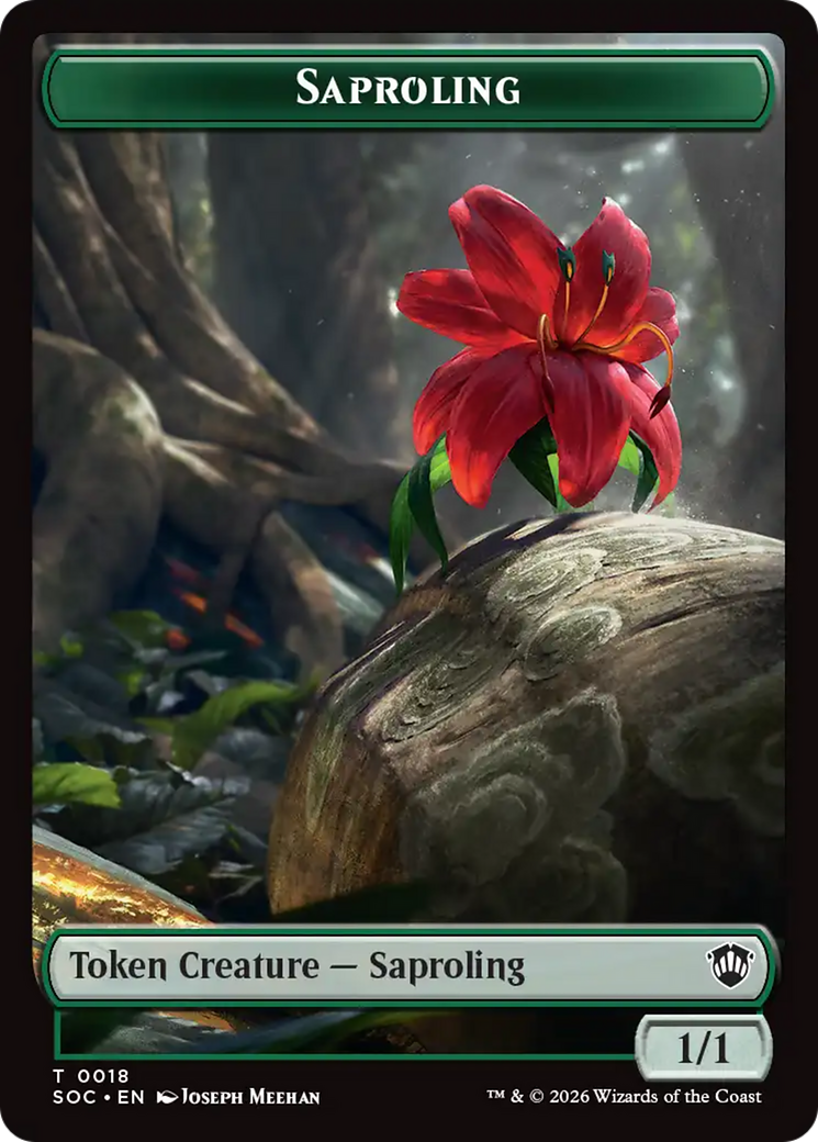 Magic: The Gathering - Saproling Token - Secrets of Strixhaven Commander Tokens