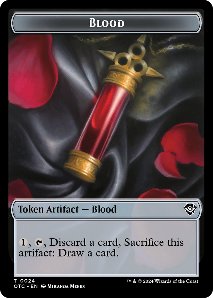 Magic: The Gathering - Blood Token - Outlaws of Thunder Junction Commander Tokens