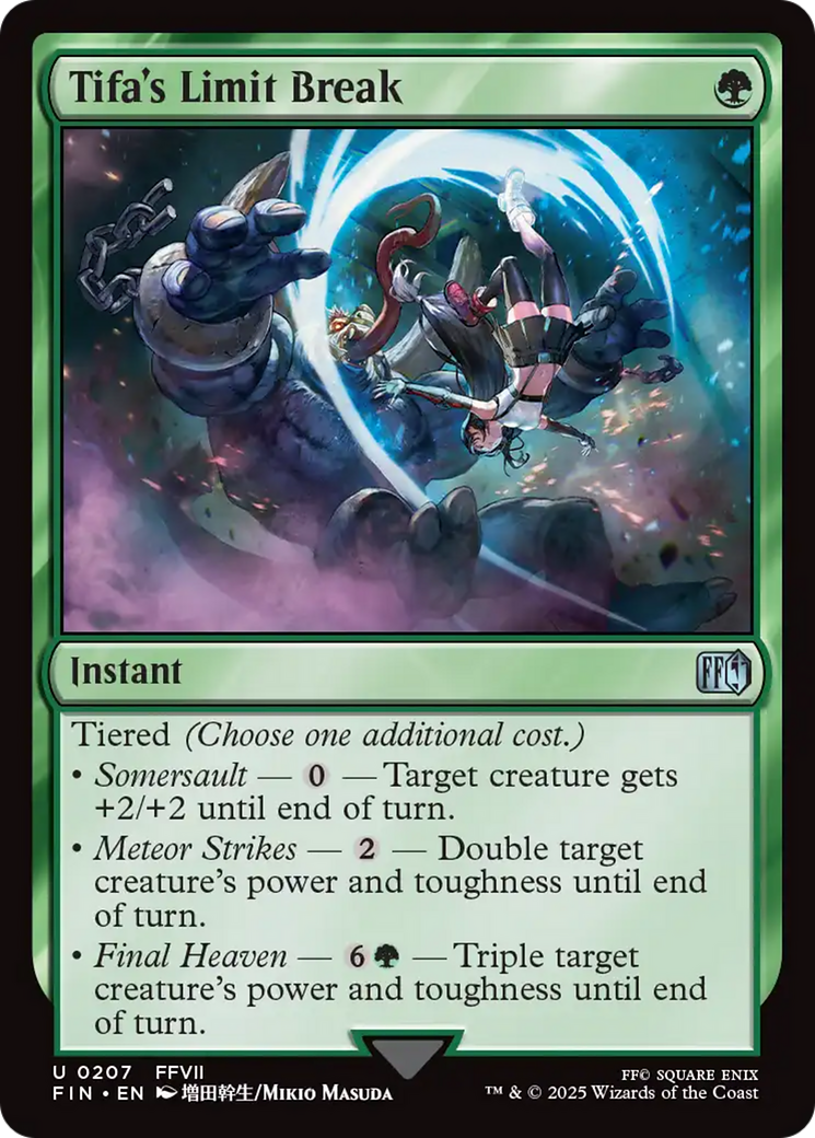 Magic: The Gathering - Tifa's Limit Break Foil - Final Fantasy