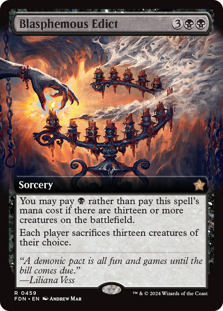 Magic: The Gathering - Blasphemous Edict Foil - Foundations