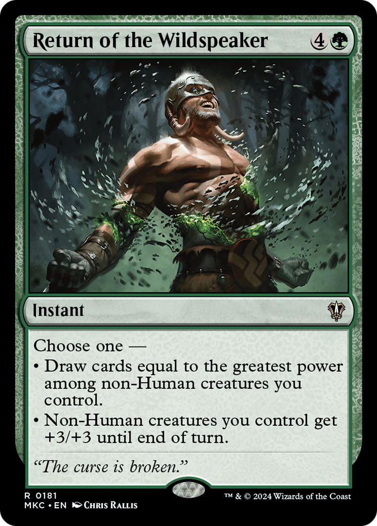 Magic: The Gathering - Return of the Wildspeaker - Murders at Karlov Manor Commander