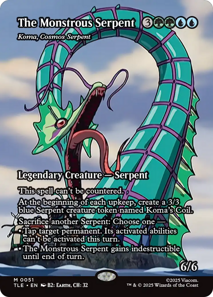 Magic: The Gathering - Koma, Cosmos Serpent Foil - Avatar: The Last Airbender Eternal