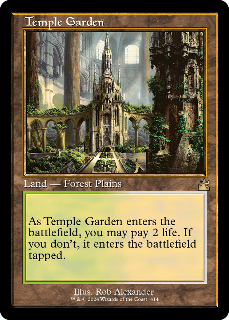 Magic: The Gathering - Temple Garden - Ravnica Remastered