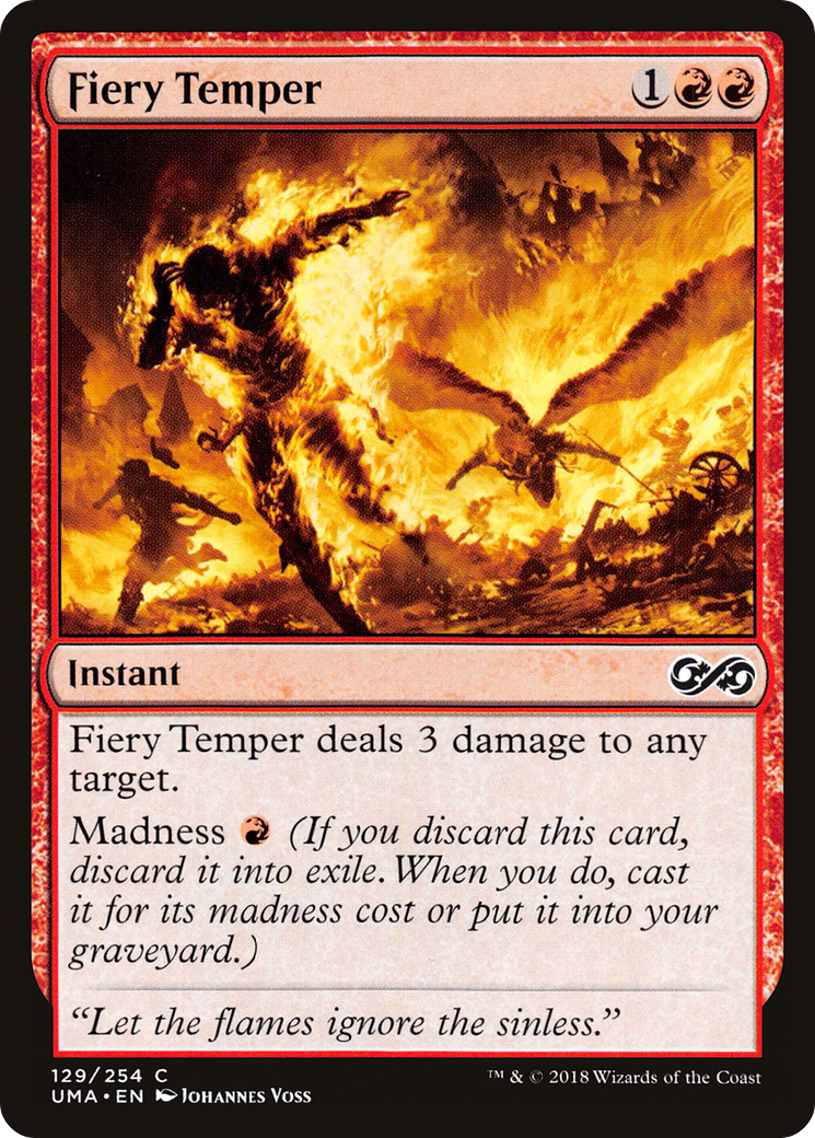 Magic: The Gathering - Fiery Temper Foil - Ultimate Masters