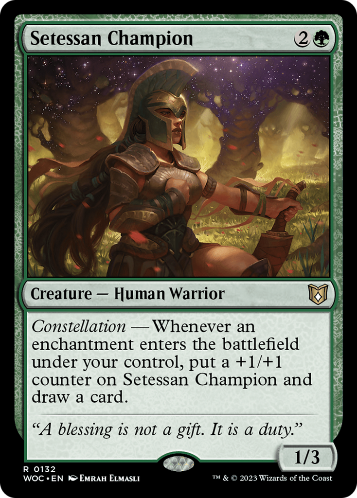 Magic: The Gathering - Setessan Champion - Wilds of Eldraine Commander