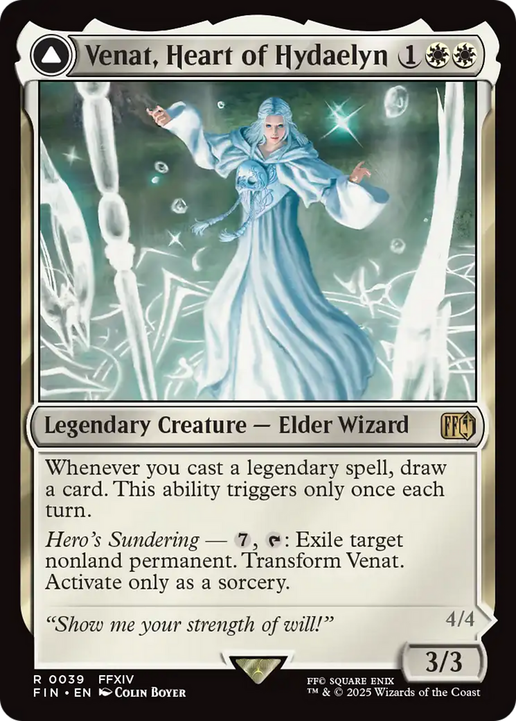 Magic: The Gathering - Venat, Heart of Hydaelyn // Hydaelyn, the Mothercrystal Foil - Final Fantasy